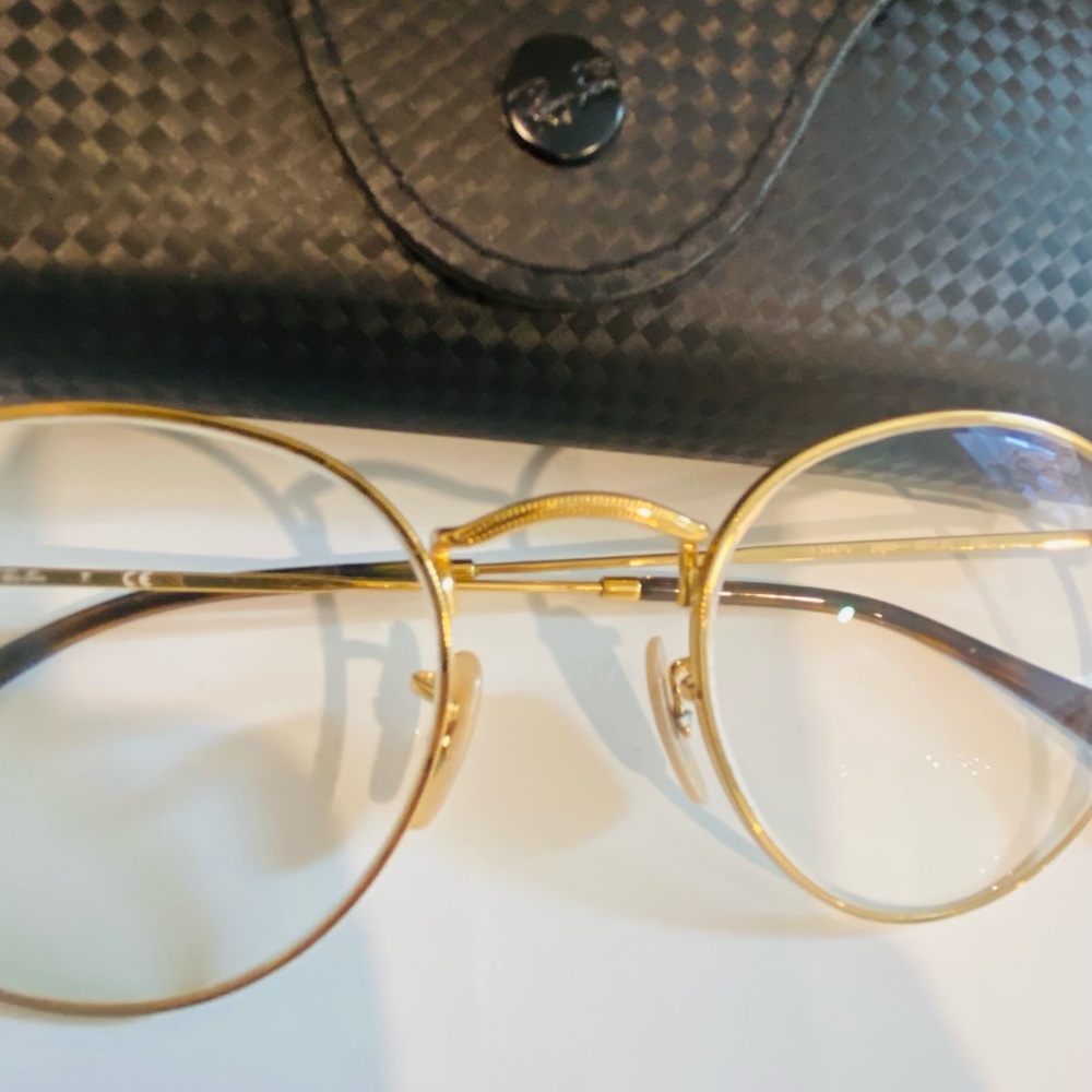 Rayban metal frame glasses